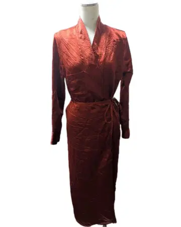 ZARA 자라 새틴 랩 원피스