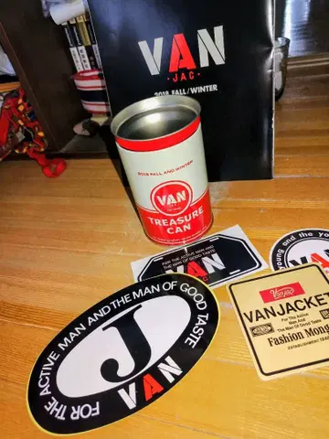 VAN TREASURE CA 스틸 캔 & 스티커 & 코스터 각 2매