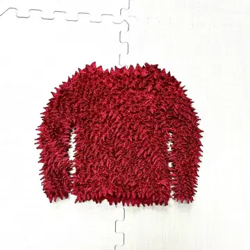 개성파 니트 레드 해외 스타일 긴팔 크리스마스 컬러