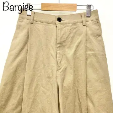 [ Bargiee ] 싱글 플리츠 팬츠 베이지 M