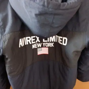 새상품급 AVIREX 후드 부착 자켓 숏 기장