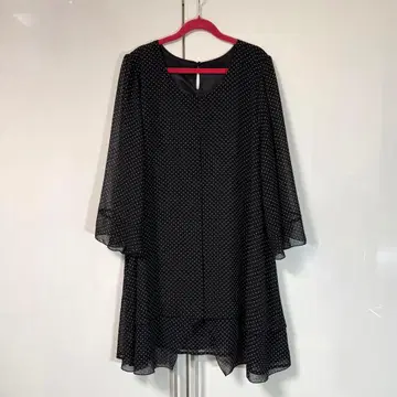 QVC 프로바돌 도트 무늬 튜닉