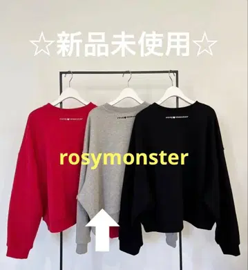 [ 미사용 새상품 ] 로지몬스터 back logo 맨투맨