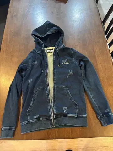 BALR. 데미지 가공 집업 후디