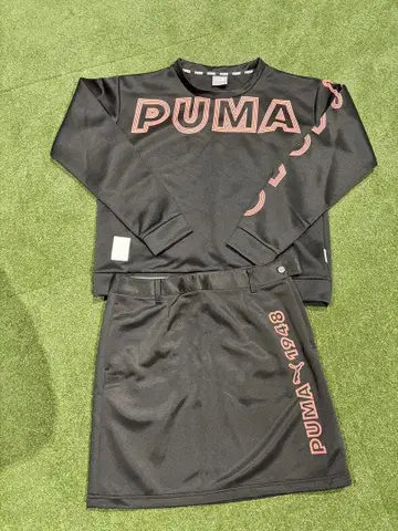 PUMA 골프 블랙 셋업 상의 L 하의 M