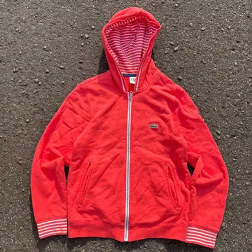 LACOSTE 라코스테 지퍼 후드티 archive 핑크 짧은 기장 y2k