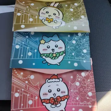 (배송비 포함) 치이카와 x 세븐일레븐 크리스마스 플랫 케이스 3종 세트