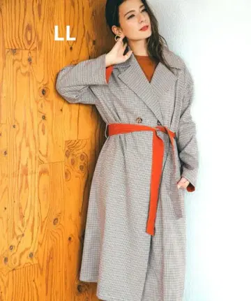 haco! 스잔느 콜라보 체크 무늬 트렌치코트 펠리시모