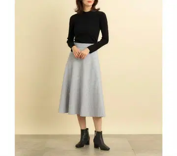 grove 그로브 팬시 트위드 플레어 스커트