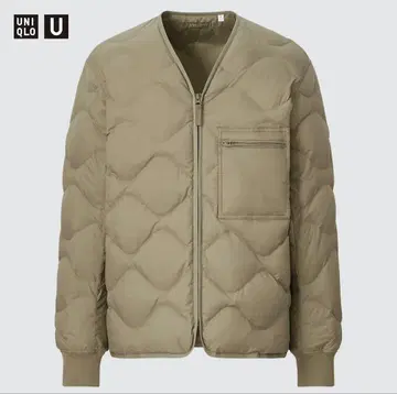 UNIQLO U 리사이클 다운 자켓 올리브 XL