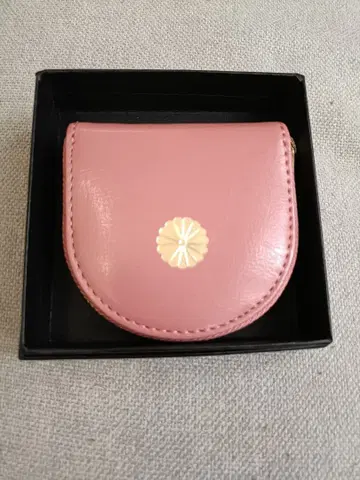 [황궁 한정판] 벚꽃 핑크 말발굽형 코인 케이스 벚꽃색 복숭아색