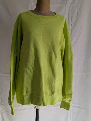 챔피온 파랑 택 후기 맨투맨 yellow green 레어 M 사이즈