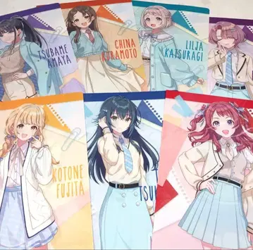 로손 학원 아이돌 마스터 A4 클리어 파일 전 7종 세트 컴프 x 2