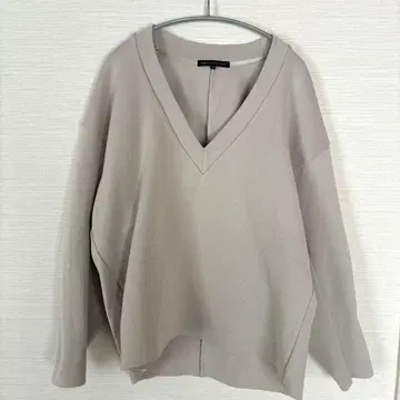 새상품급 23구 더블 페이스 저지 V넥 풀오버 38