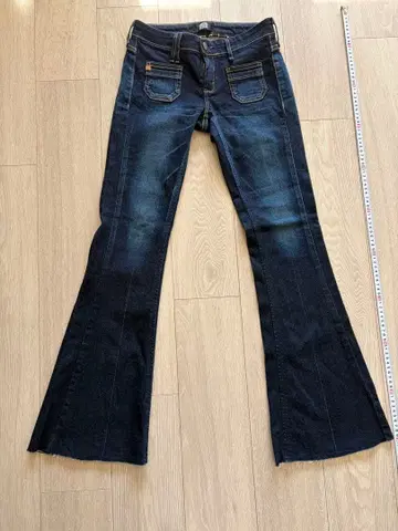 SOMETHING 플레어 스트레치 데님 W26X32 청바지