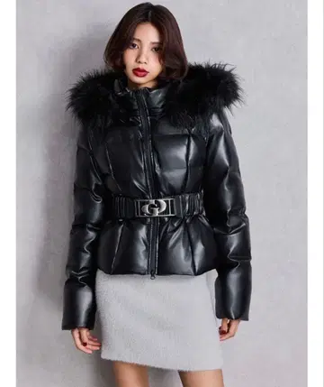 GYDA 가죽 다운 자켓