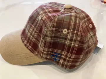 TESTIFY 빨간색 그린 체크 캡