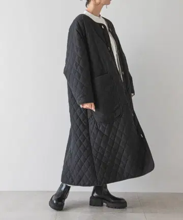퀼트 x 보아 리버서블 롱 코트