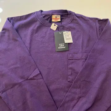 Goodwear 롱 소매 T셔츠 보라색