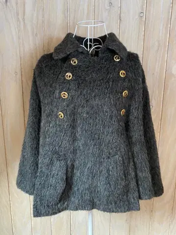 모던 기모노 매실야 화양 겸용 케이프 코트 그레이