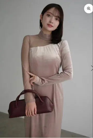 [ 미사용 새상품 ] 아뉴앙스 시어콤비 타이트 원피스