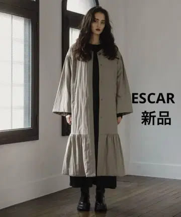 새상품 ESCAR 패딩 롱 코트