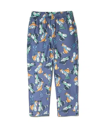 잠들 때까지 기분 좋은 올 패턴 이지 팬츠 시바견 고슬로우