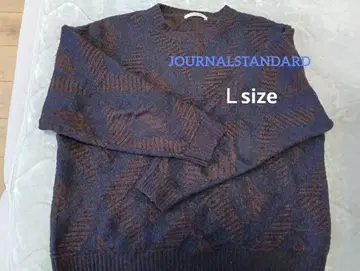 [ JOURNAL STANDARD /L 사이즈 ] 기하학 패턴 니트