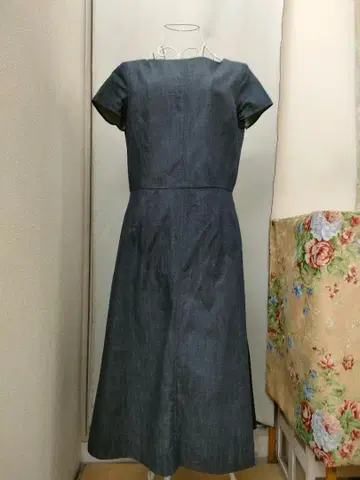 매킨토시 런던 네이비 데님 원피스