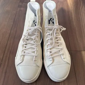 Y-3 남성용 화이트 하이컷 스니커즈 26cm