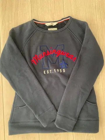 먼싱웨어 골프 속기모 트레이닝복 네이비