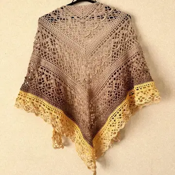 삼각형 숄 담요 그라데이션 원더 코튼