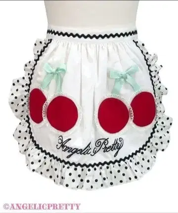 [ 새상품 ] Delicious Cherry 에이프런 (블랙)