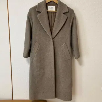 그린 라벨 베이지 체스터 코트