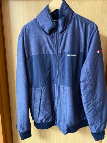TOMMY HILFIGER 네이비 플리스 자켓