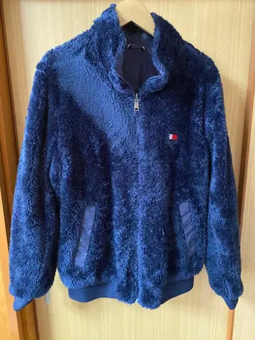 TOMMY HILFIGER 네이비 플리스 자켓