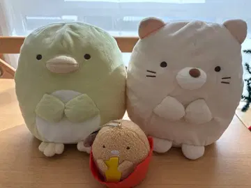 스미코구라시 봉제 인형 펭귄 고양이 돈카츠