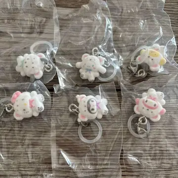 산리오 메지루시 액세서리 후와후와 스노우 가챠가챠