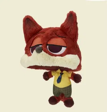 상하이 디즈니 한정판 닉 와일드 봉제 인형 캡 약 30cm