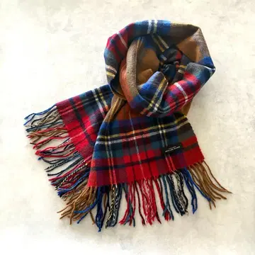 [ UNITED ARROWS ] 대형 울 체크 스톨