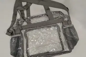 투명 토트백 조정 가능 스트랩 포함