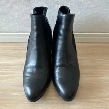 Riz 블랙 사이드 고어 부츠 23cm 힐 7cm