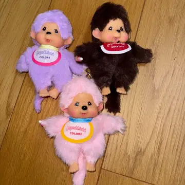 득템 초귀염 몽치치 봉제인형 키링 3set