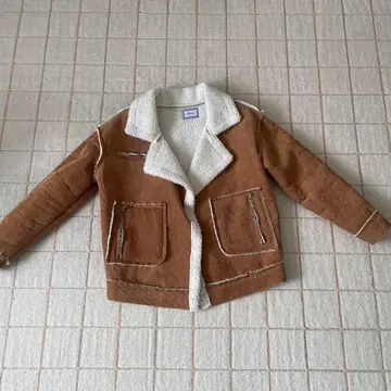 브라운 플리스 자켓