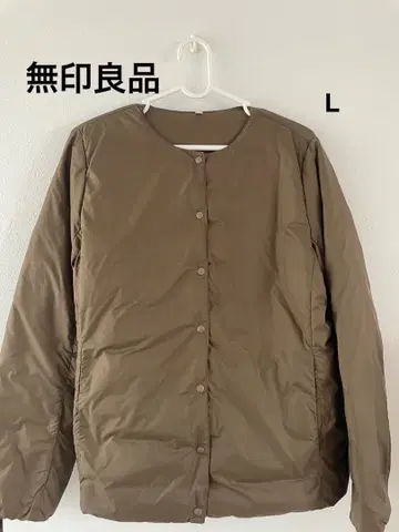 무인양품 경량 다운 브라운 L 사이즈
