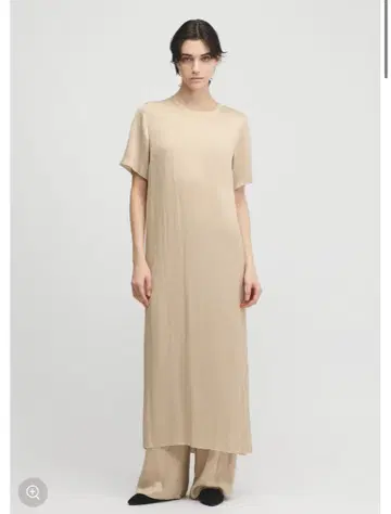 Tumbler Finishing Satin Tee Dress