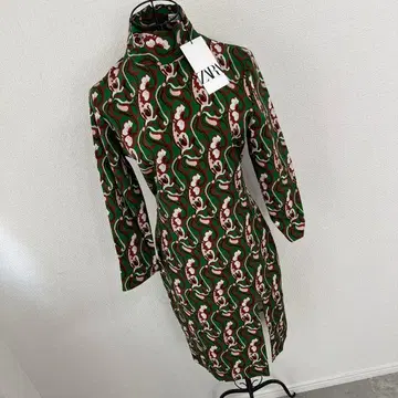 ZARA 꽃무늬 긴팔 셔츠 원피스