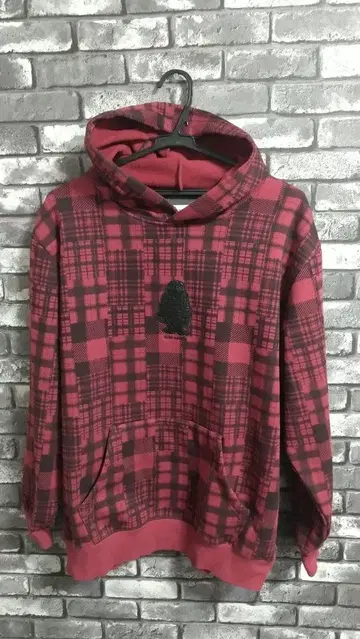 허시파피 빨간색 x 블랙 후드티 새상품급!