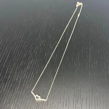 [1회 사용] 판도라 실버 목걸이 하트 위시본