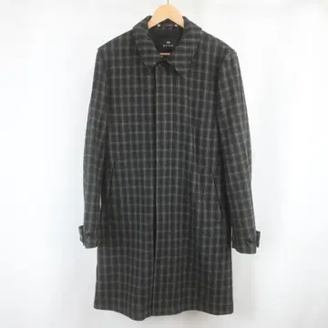 새상품급 PS Paul Smith 울 체크 스텐칼라 코트 L